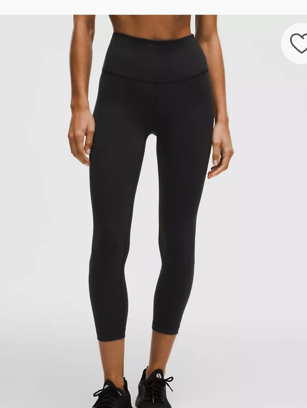 lululemon athletica Black Crop Leggings